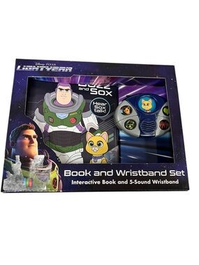 Disney Pixar Lightyear Buzz and Sox Blue Book and Wristband Set